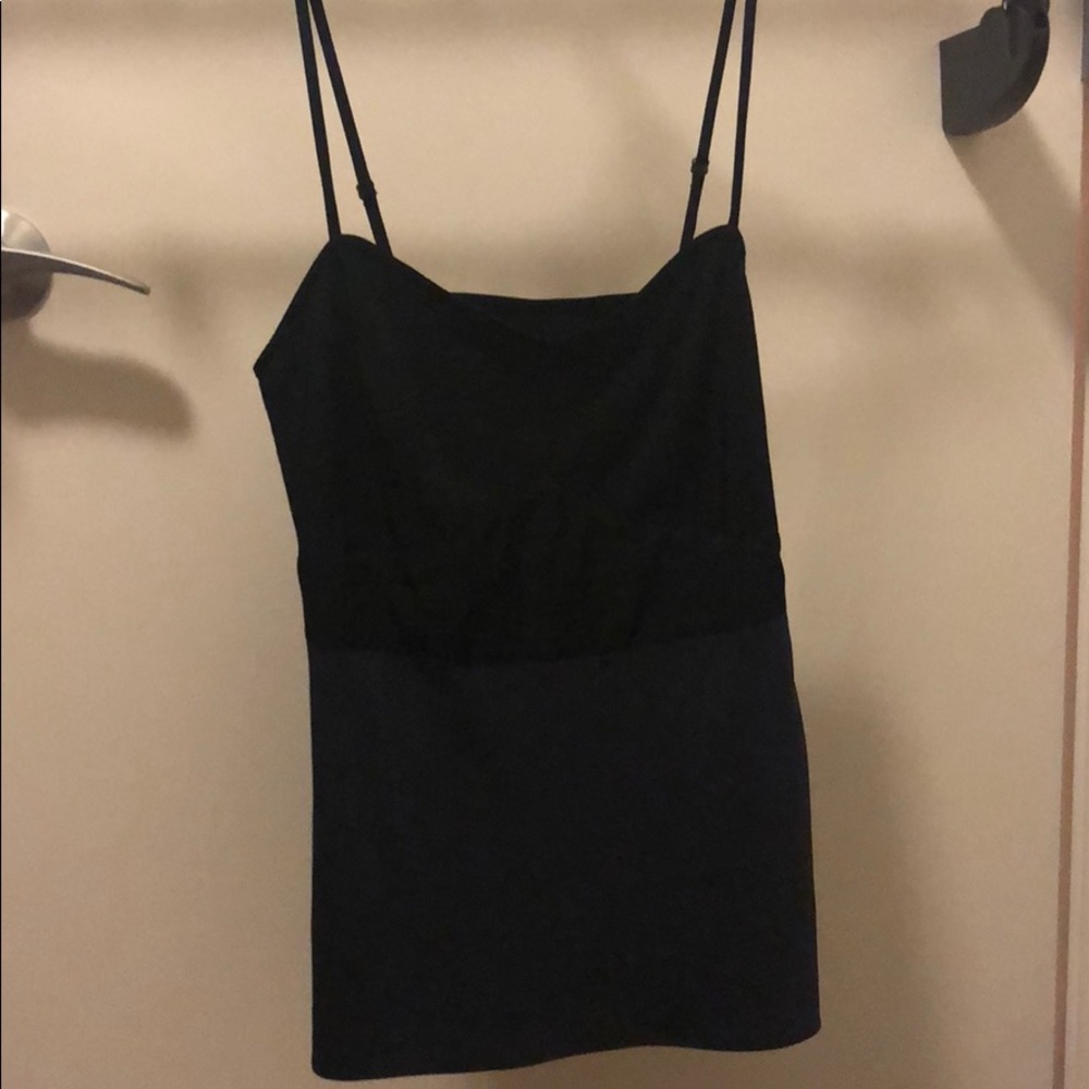 Black and blue tank silky tank